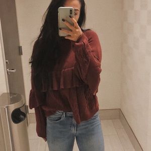 Burgundy sweater